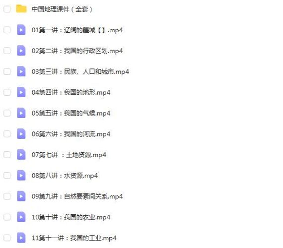 地理中国必修课 40节-夸克云盘下载